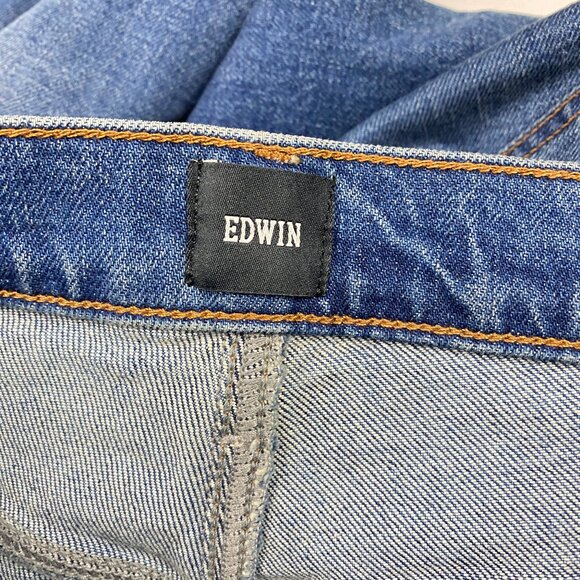 Edwin Marli Wide Leg Jeans Women's Size 27 - Blue Denim - Picture 8 of 14